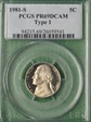 1981-S 5C Type 1 PR69DCAM