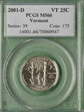 2001-D 25C Vermont MS66