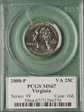 2000-P 25C Virginia MS67