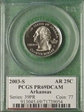 2003-S 25C Arkansas PR69DCAM