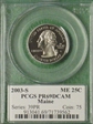 2003-S 25C Maine PR69DCAM