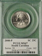 2000-P 25C South Carolina MS67