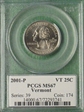 2001-P 25C Vermont MS67