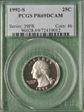 1992-S 25C PR69DCAM