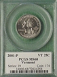 2001-P 25C Vermont MS68