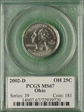 2002-D 25C Ohio MS67