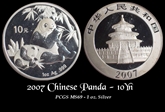 2007 10 Yn Panda Silver PAN-432A MS69