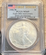 2006-W $1 Burnished Silver Eagle 20th Anniversary First Strike SP69