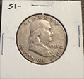 1951 Half Ben Franklin