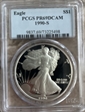 1990-S $1 Silver Eagle PR69DCAM