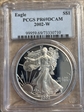 2002-W $1 Silver Eagle PR69DCAM