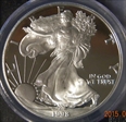 1998-P $1 Silver Eagle PR70DCAM