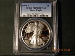 1993-P $1 Silver Eagle PR70DCAM
