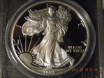 1993-P $1 Silver Eagle PR70DCAM