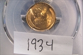 1934 1C MS66RD