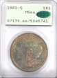 1881-S $1 MS66