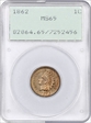 1862 1C MS65