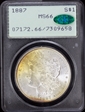 1887 $1 MS66