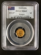 2012-P $5 Year of the Dragon    1/20oz Au MS69