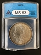 1887 $1 ms63