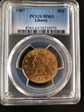1907 $10 Liberty MS63