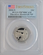2016-S 25C Theodore Roosevelt NP First Strike PR70DCAM