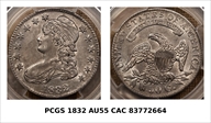 1832 50C Small Letters AU55