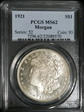 1921 $1 Morgan MS62