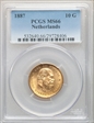 1887 10 G KM-106  Au MS66