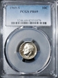 1969-S 10C PR69