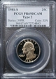 1981-S 25C Type 2 PR69DCAM