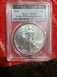 2011 $1 Silver Eagle 25th Anniversary MS70