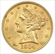 1904 $5 MS64