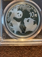 2021 (G) 10 Yn Panda Silver Struck at Shenzhen Mint First Strike MS70