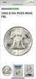 1963-D 50C MS65FBL