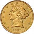 1842 $5 Large Letters XF45