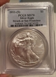 2011-(S) $1 Silver Eagle Struck at San Francisco MS70
