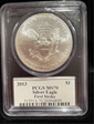 2013 $1 Silver Eagle First Strike MS70