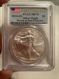 2014-(S) $1 Silver Eagle Struck at San Francisco First Strike MS70