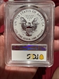 2019-W $1 Silver Eagle Enhanced Rev PR Pride of Two Nations, U.S. Set First Strike PR70