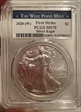 2020-(W) $1 Silver Eagle Struck at West Point First Strike MS70
