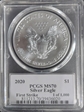 2020 $1 Silver Eagle First Strike Cleveland Native American 1 of 1000 MS70