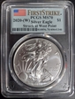 2020-(W) $1 Silver Eagle Struck at West Point First Strike MS70
