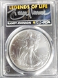 2021 $1 Silver Eagle - Type 2 Legends of Life Randy Johnson MS70