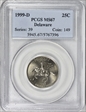 1999-D 25C Delaware MS67