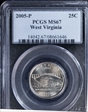 2005-P 25C West Virginia MS67