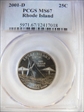 2001-D 25C Rhode Island MS67