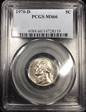 1970-D 5C MS66