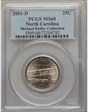 2001-D 25C North Carolina MS68