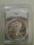 2009 $1 Silver Eagle MS70